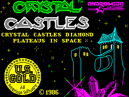 Crystal Castles title screen for ZX Spectrum